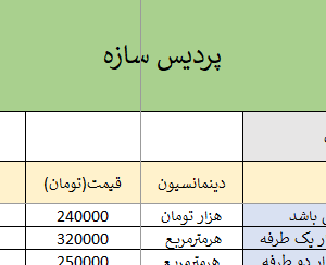 فایل اکسل هزینه/دستمزد فونداسیون و اسکلت بتنی خرداد 1401